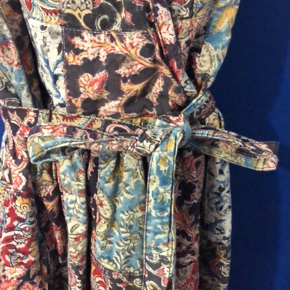 Beautiful Patterned Multicolor Belted Tank Dress - image 2